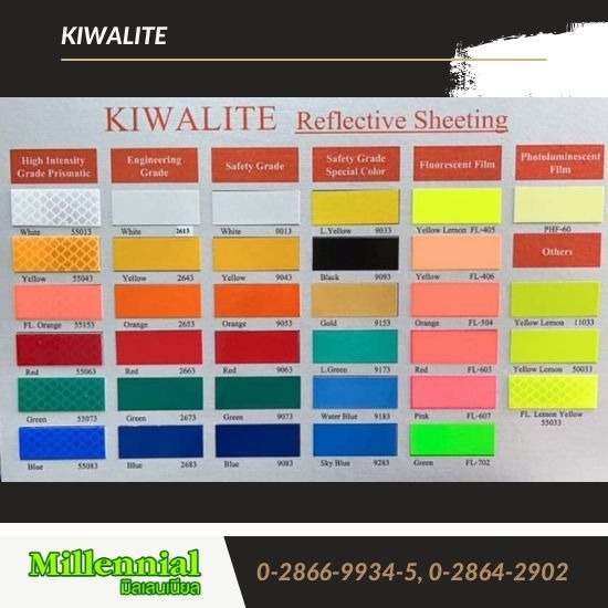 สติกเกอร์สะท้อนแสง Kiwalite